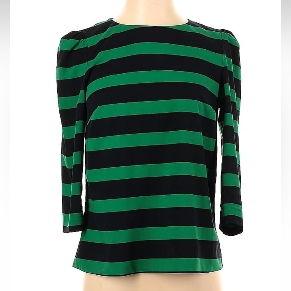 Women’s Zara Green and Black Blouse - Size S